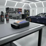 Scanner automotriz OBD II Negro-naranja