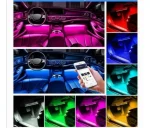 Luces Led Interior Auto Rgb 4 Tiras