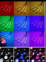 Luces Led Interior Auto Rgb 4 Tiras - Imagen 4