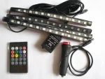 Luces Led Interior Auto Rgb 4 Tiras - Imagen 7