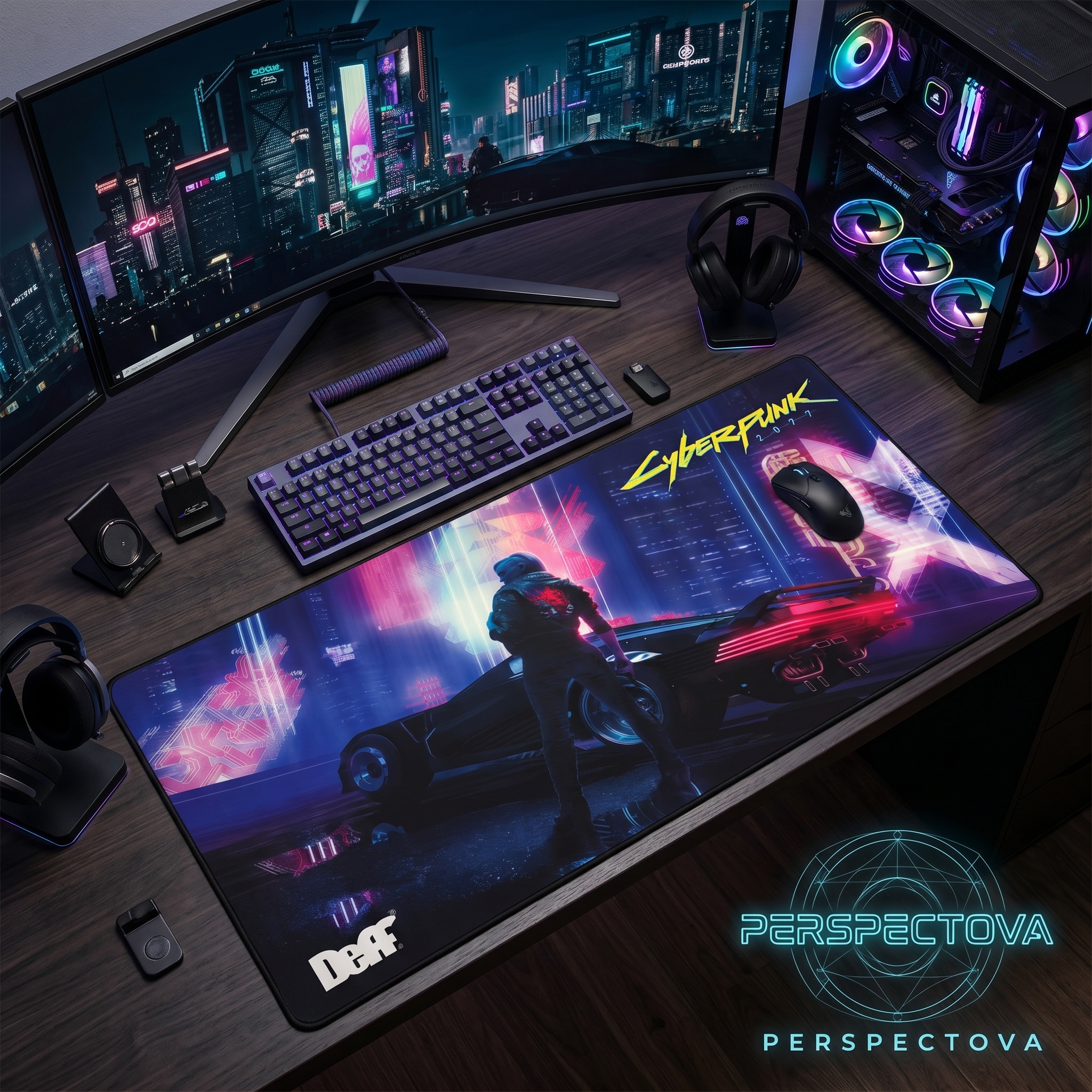 214021.png Mousepad Gamer XL - Diseño Cyberpunk 207 - Imagen 1