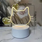 Lampara gato Tablero Led Acrílic Mensaje - Imagen 5