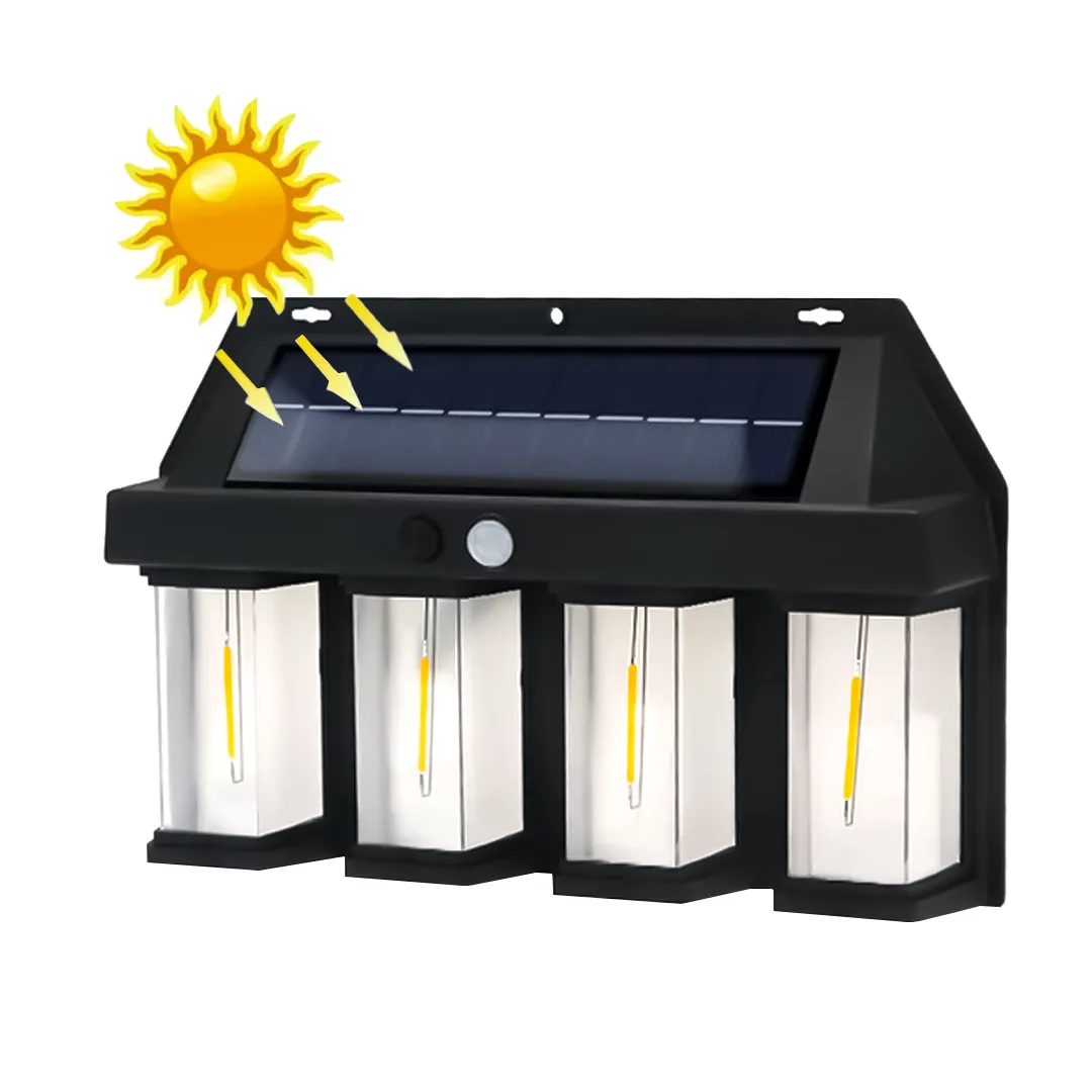 111406.png Foco Solar con Sensor 4 Ampolletas - Imagen 1