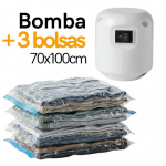 Bomba para comprimir al vacío + 5 bolsas