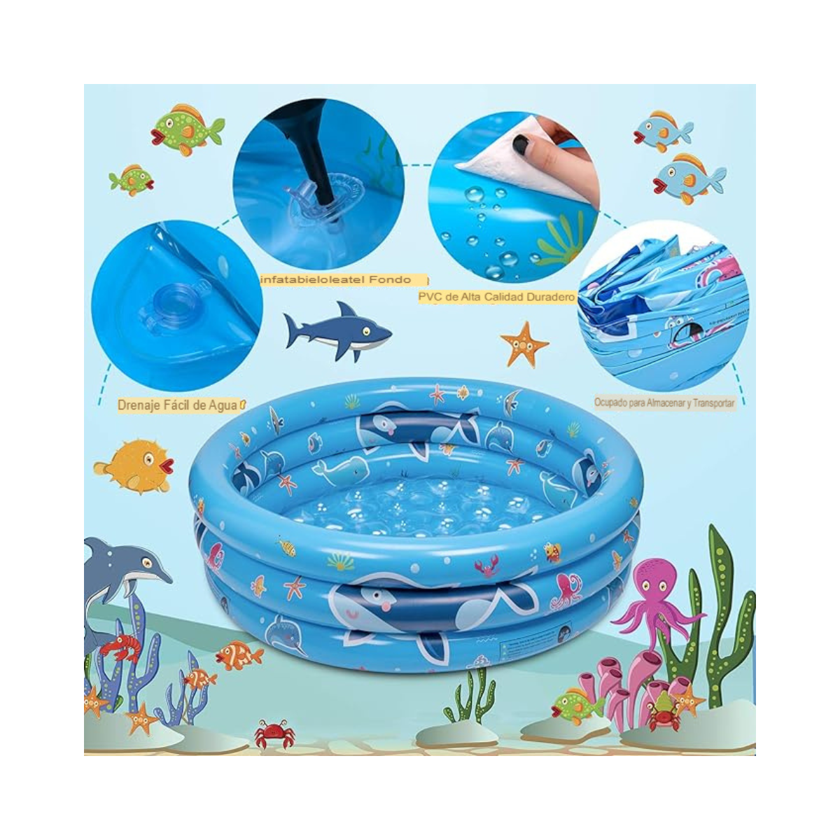 18193.png Piscina Inflable para niños, 60 CM - Imagen 1