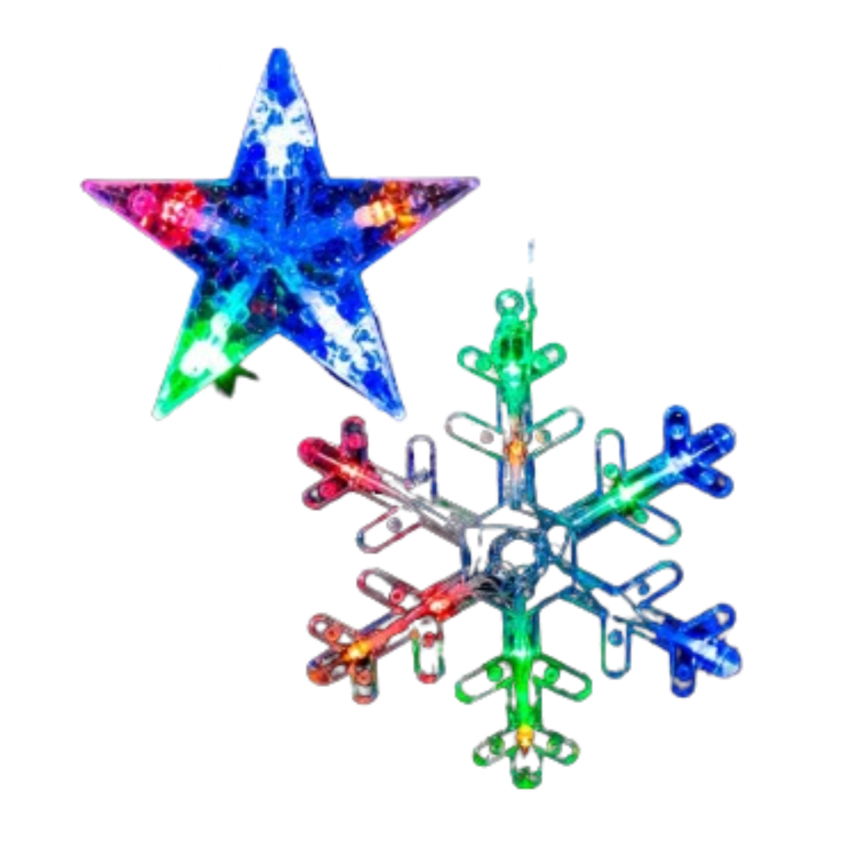 19076.png Luces LED de copo de nieve y estrella - Imagen 1
