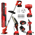 Set 4 Herramientas Jardin Rojo Tasbel