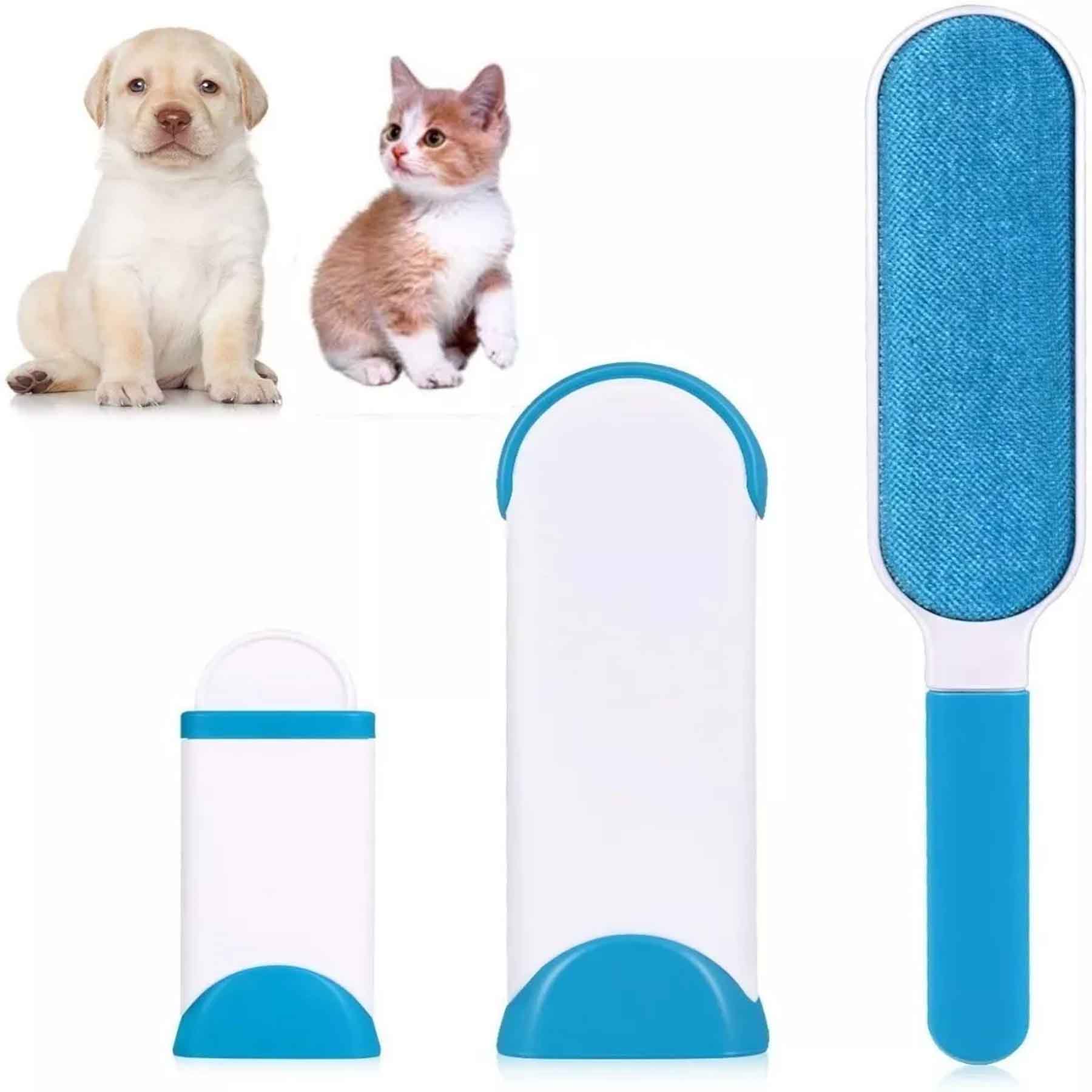 20243.png Cepillo Quita Pelos De Mascota 2pcs Azul - Imagen 1