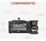Horno Eléctrico 3 En 1 Cafetera Tostador - Imagen 7