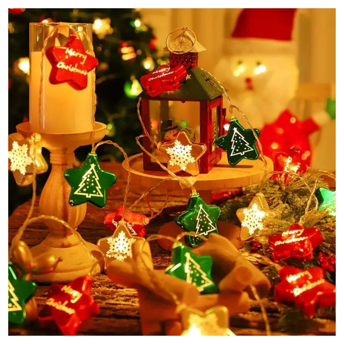 67822.png Guirnalda Estrella Navidad 10 Luces LED - Imagen 1