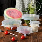 Tapas de silicona elástica ajustable
