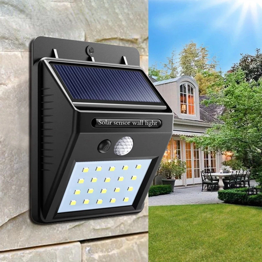 77455.png Foco 20 Led Solar Con Sensor Movimiento - Imagen 1