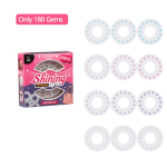 Kit de gemas para decoración del cabello - Imagen 10